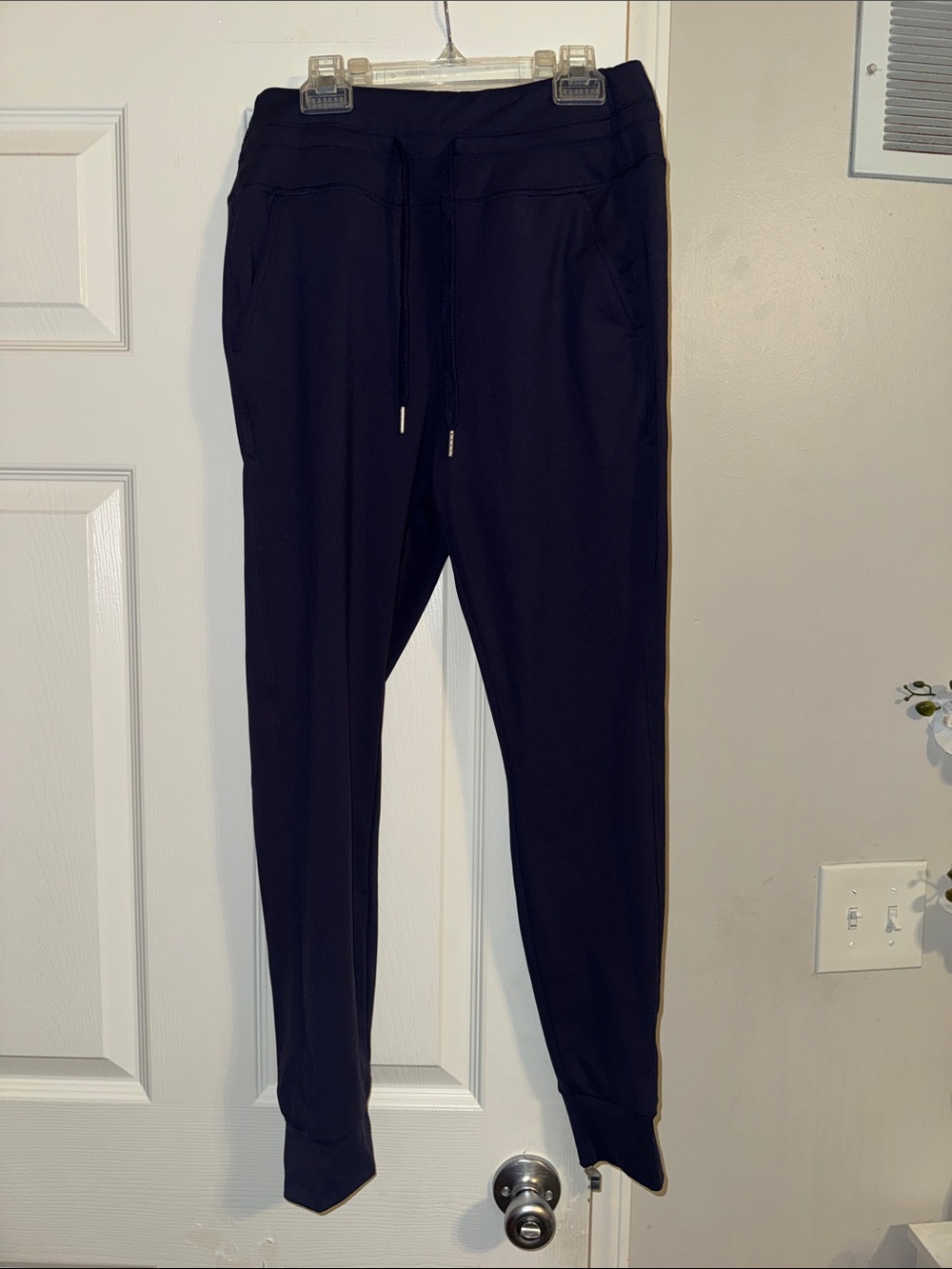HALARA Navy Slim Drawstring Joggers